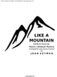 Like a Mountain SSAA choral sheet music cover